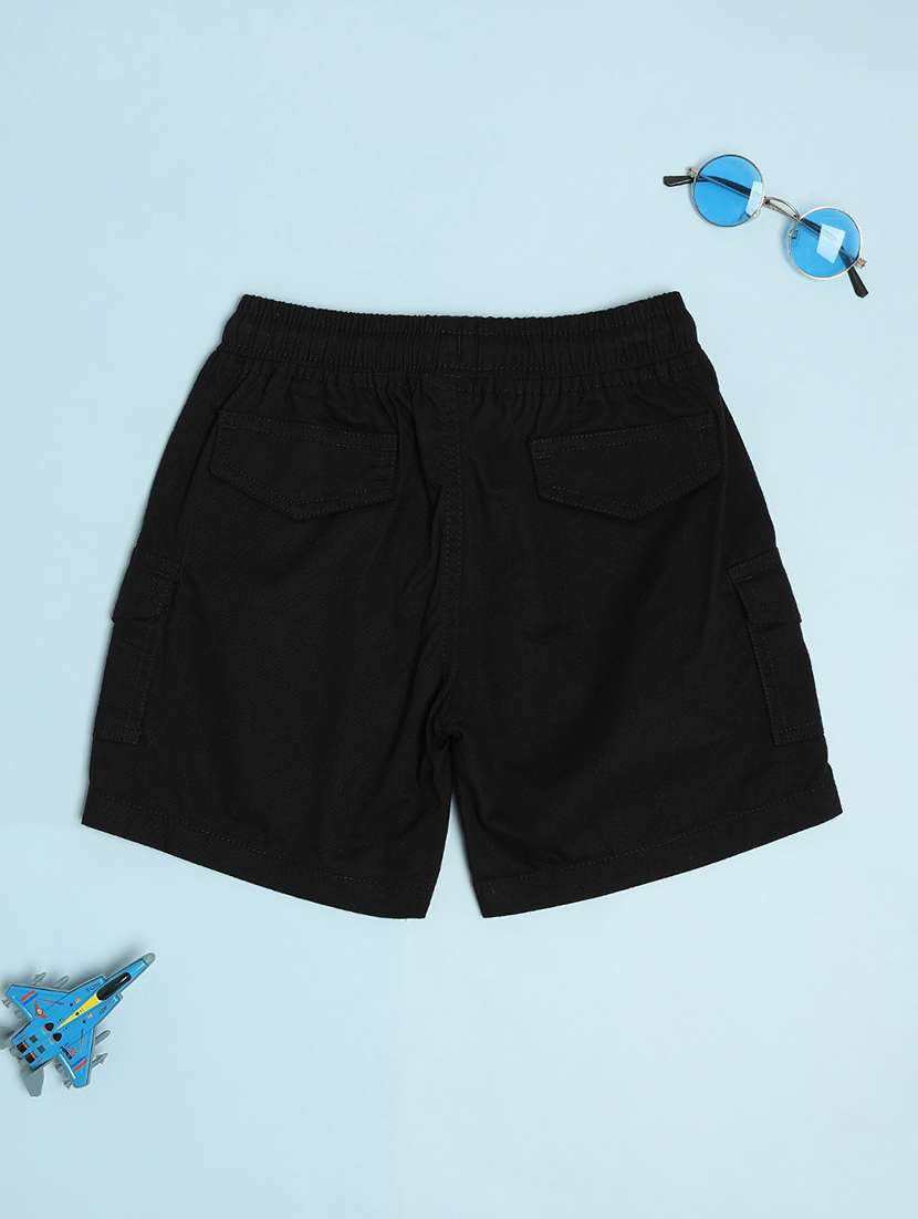 girls black cotton shorts shorts and three-fourth - 21951508 -  Standard Image - 1