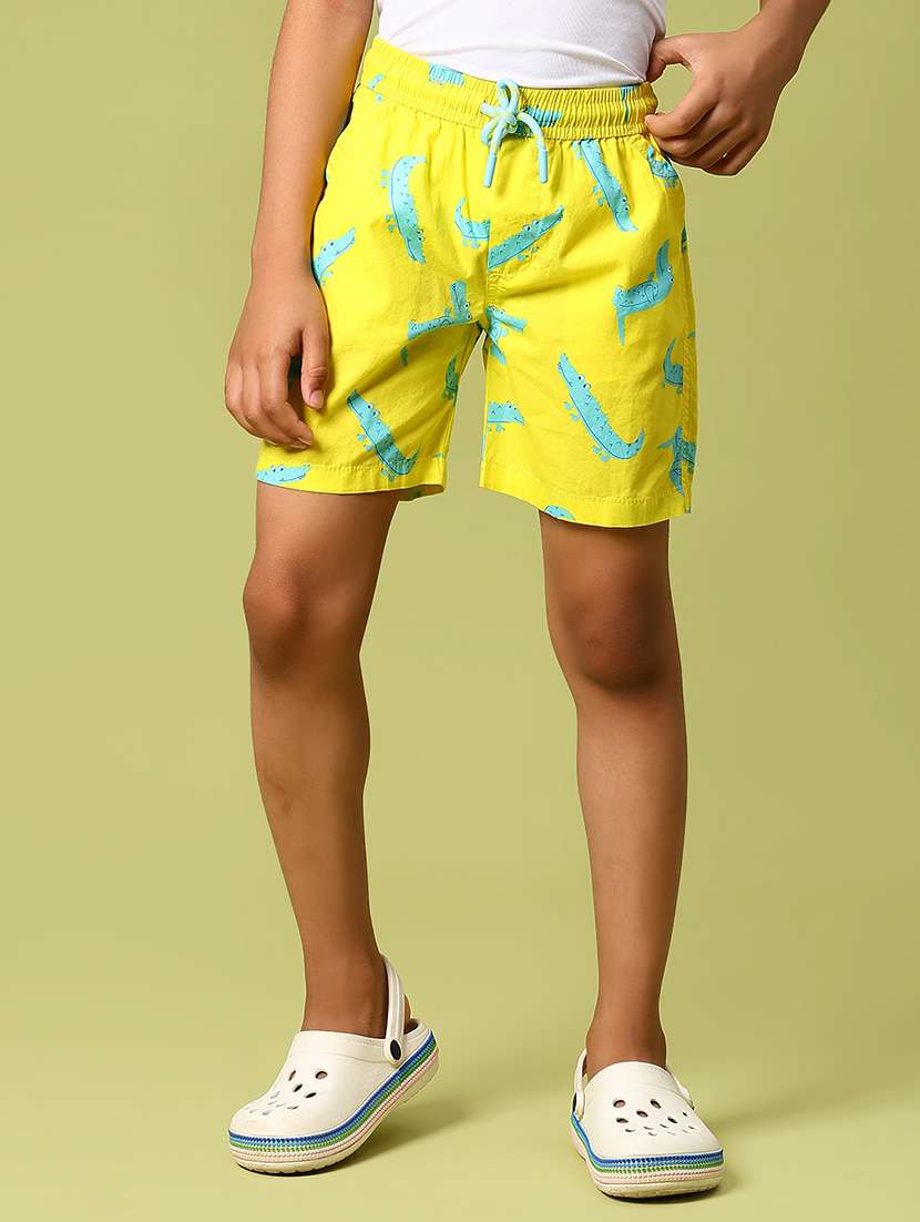 boys printed mid rise shorts - 21951600 -  Standard Image - 1