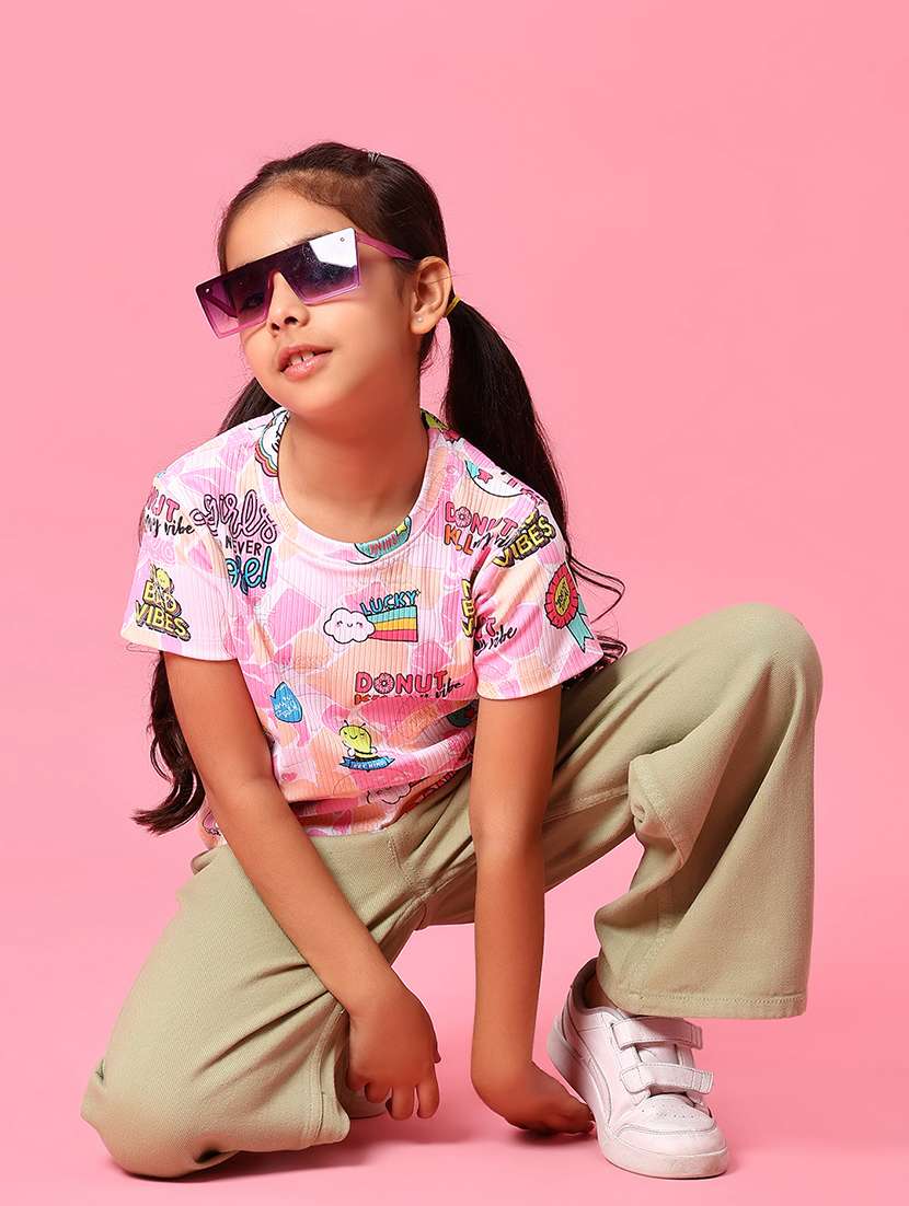 girls printed short sleeve tee - 21951720 - Standard Image - 4