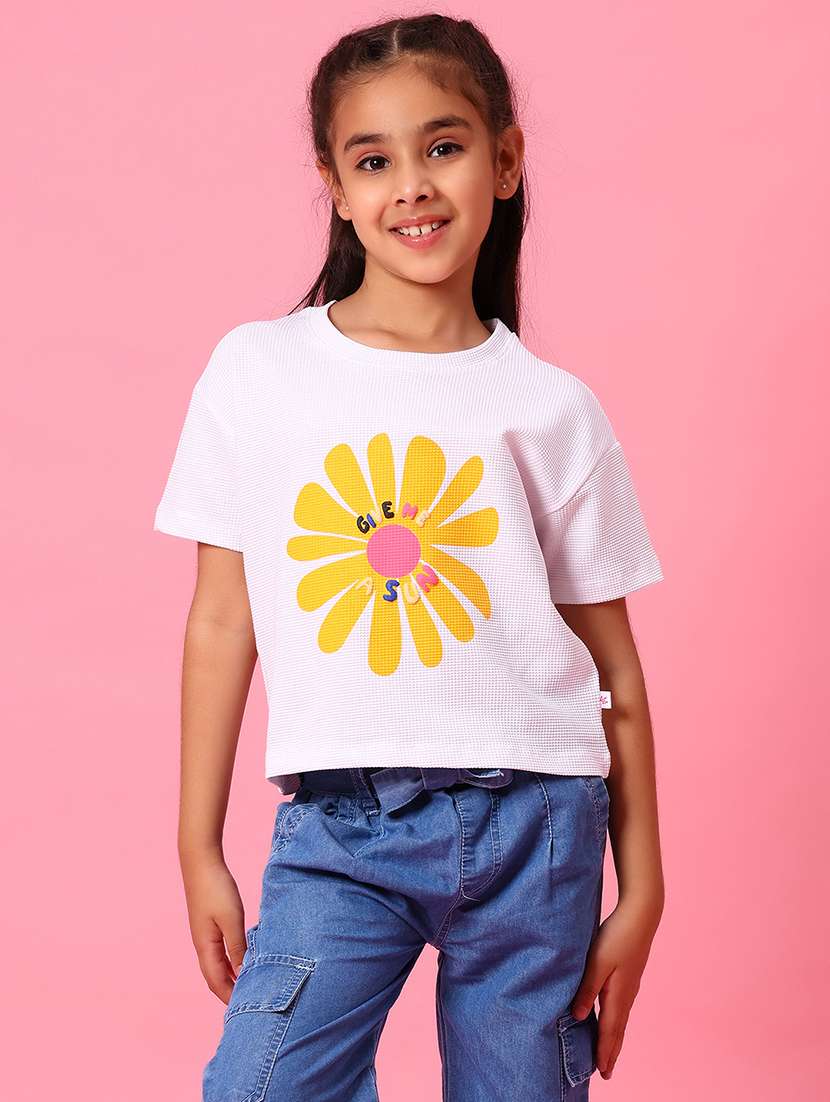 girls printed short sleeve tee - 21951741 - Standard Image - 1