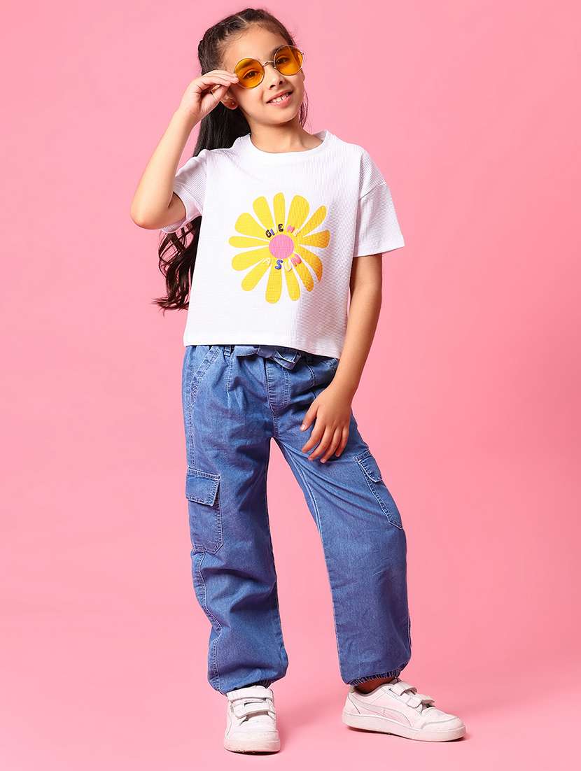girls printed short sleeve tee - 21951741 - Standard Image - 4