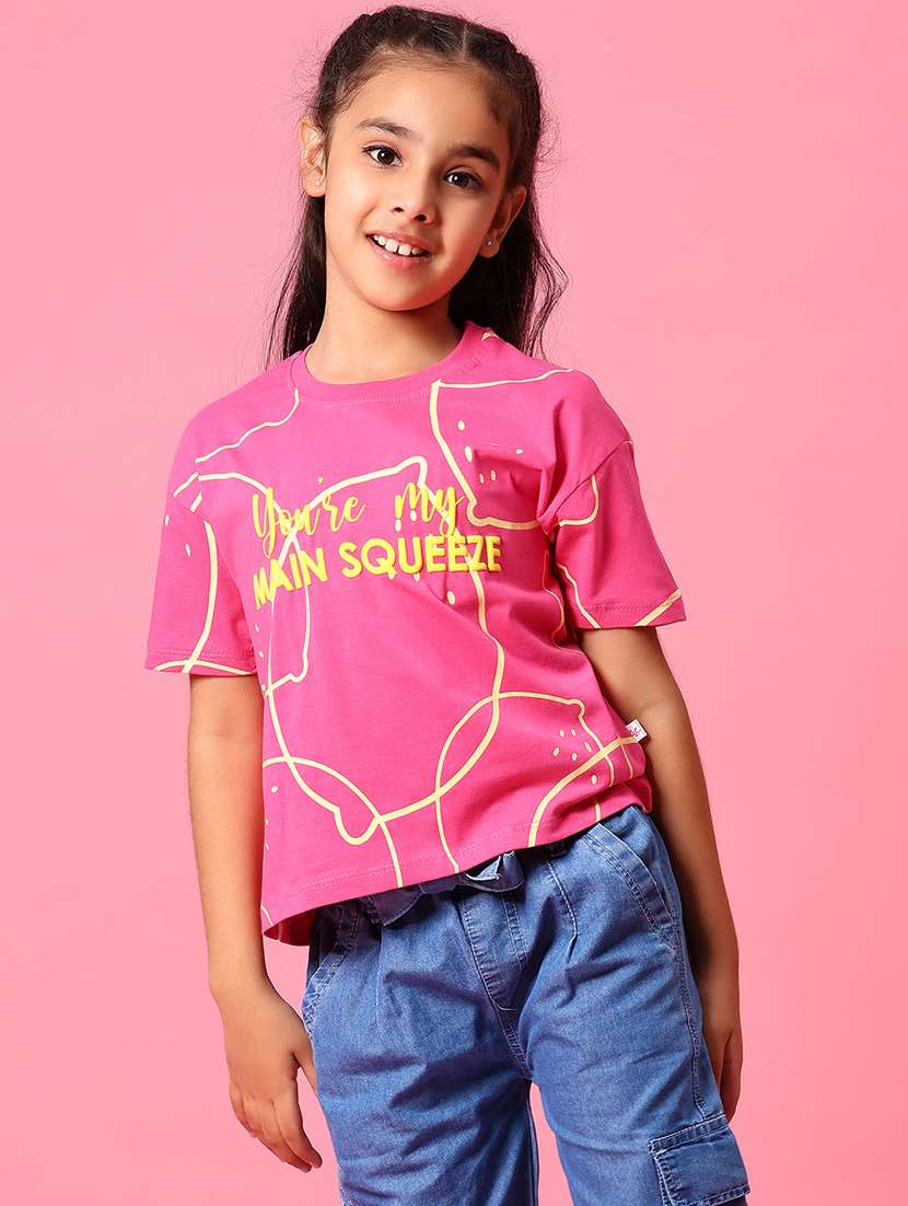 girls printed short sleeve tee - 21951744 -  Standard Image - 1
