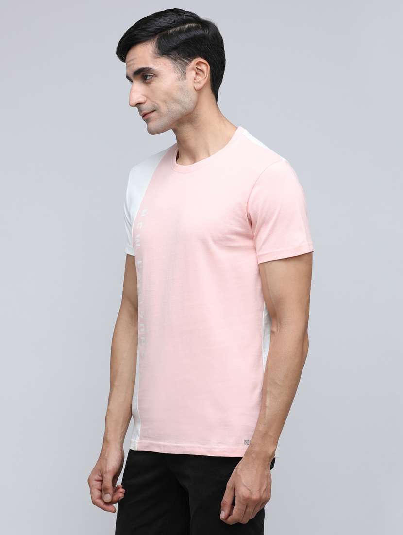 men color block short sleeve regular fit t-shirt - 21951806 -  Standard Image - 1