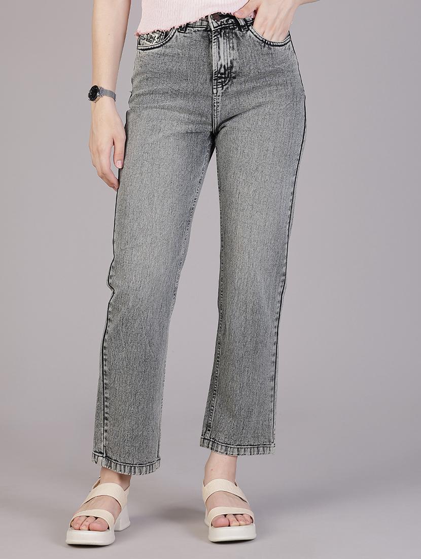 women grey high rise ankle length jeans - 21951877 - Zoom Image - 0