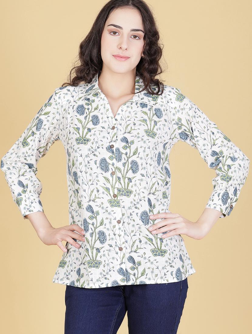 women printed collared regular shirt - 21951903 - Zoom Image - 0