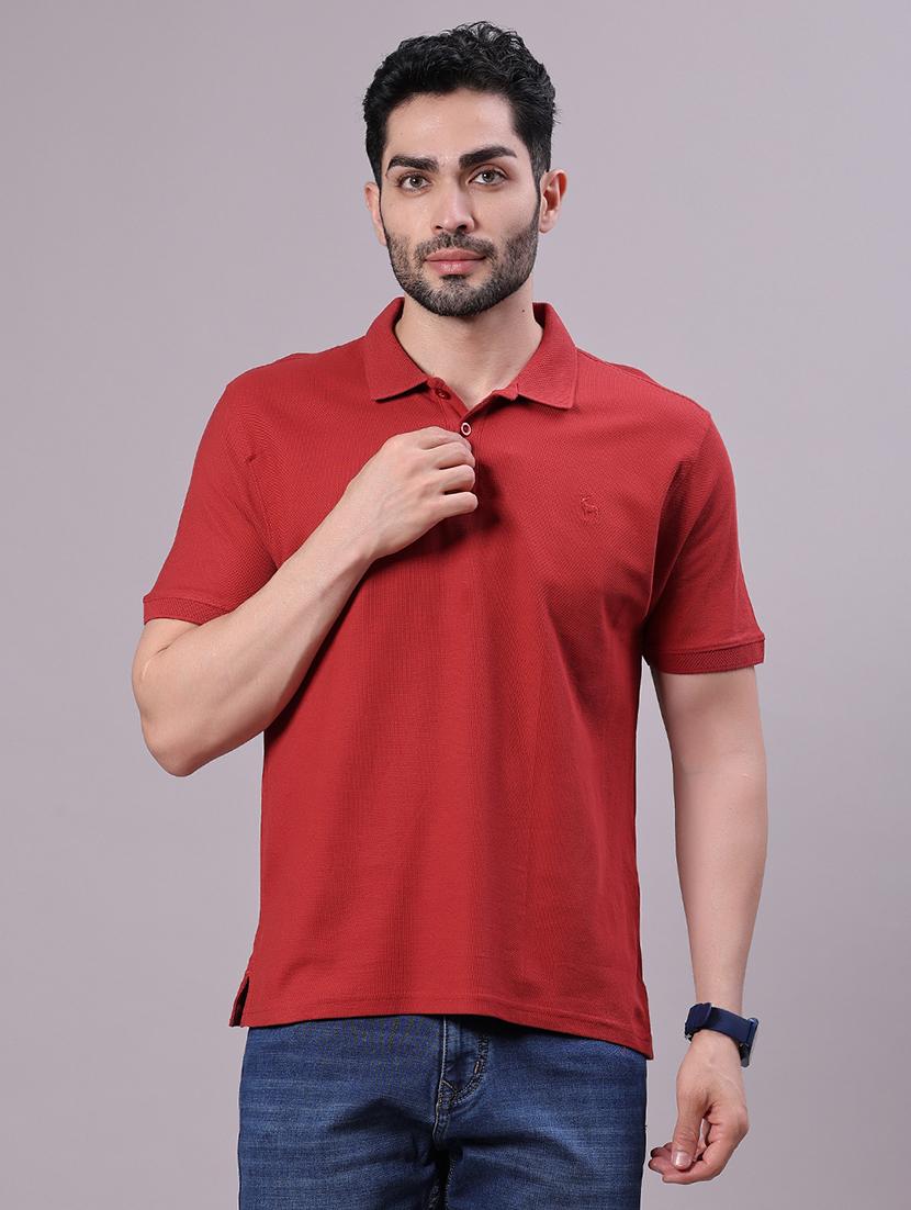 men solid short sleeve regular fit polo t-shirt - 21952264 -  Standard Image - 1