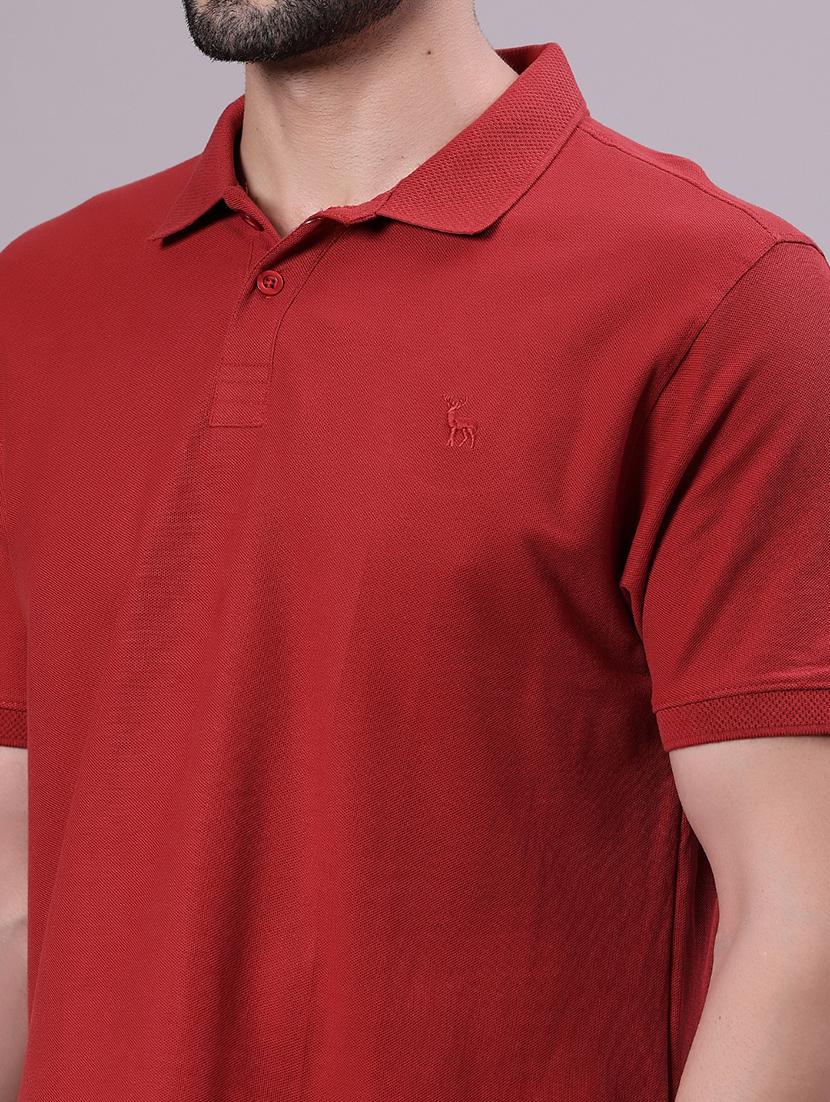 men solid short sleeve regular fit polo t-shirt - 21952264 - Standard Image - 4