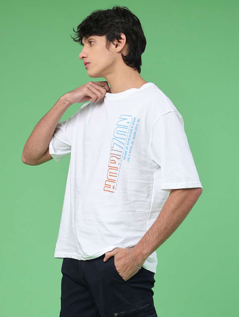 men typographic short sleeve regular fit t-shirt - 21952332 -  Standard Image - 4