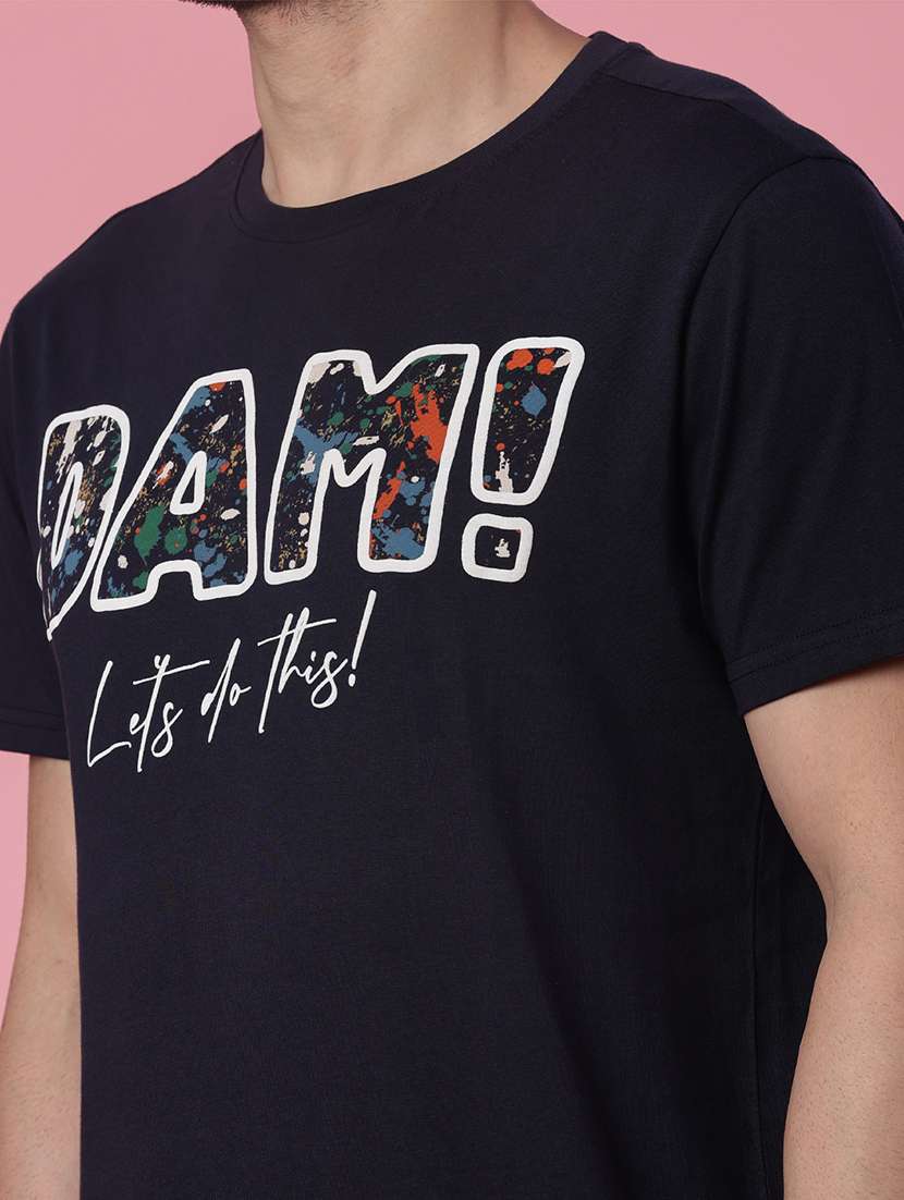 men printed short sleeve regular fit t-shirt - 21952342 -  Standard Image - 4