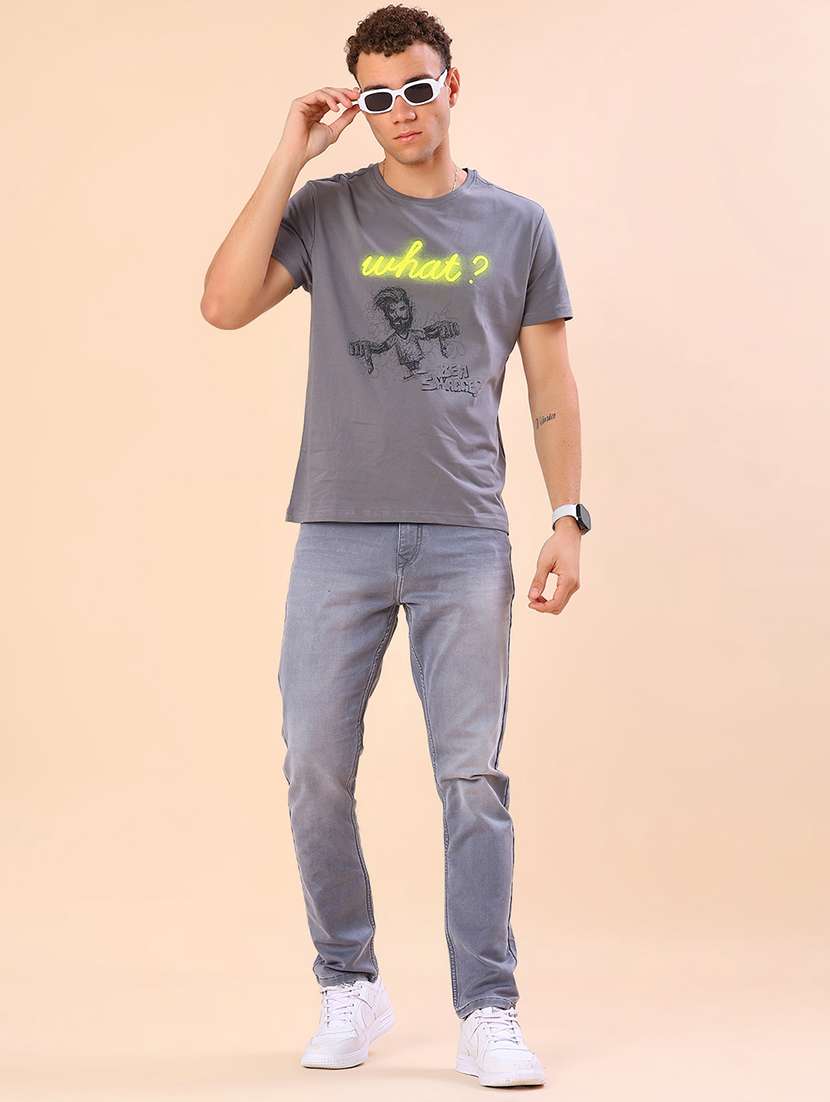 men printed short sleeve regular fit t-shirt - 21952344 -  Standard Image - 4