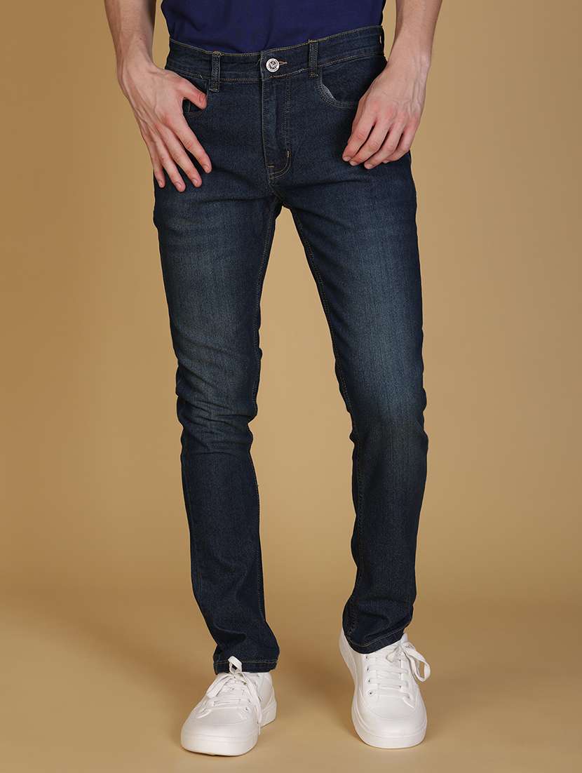 men washed mid rise full length jeans - 21952388 -  Standard Image - 1