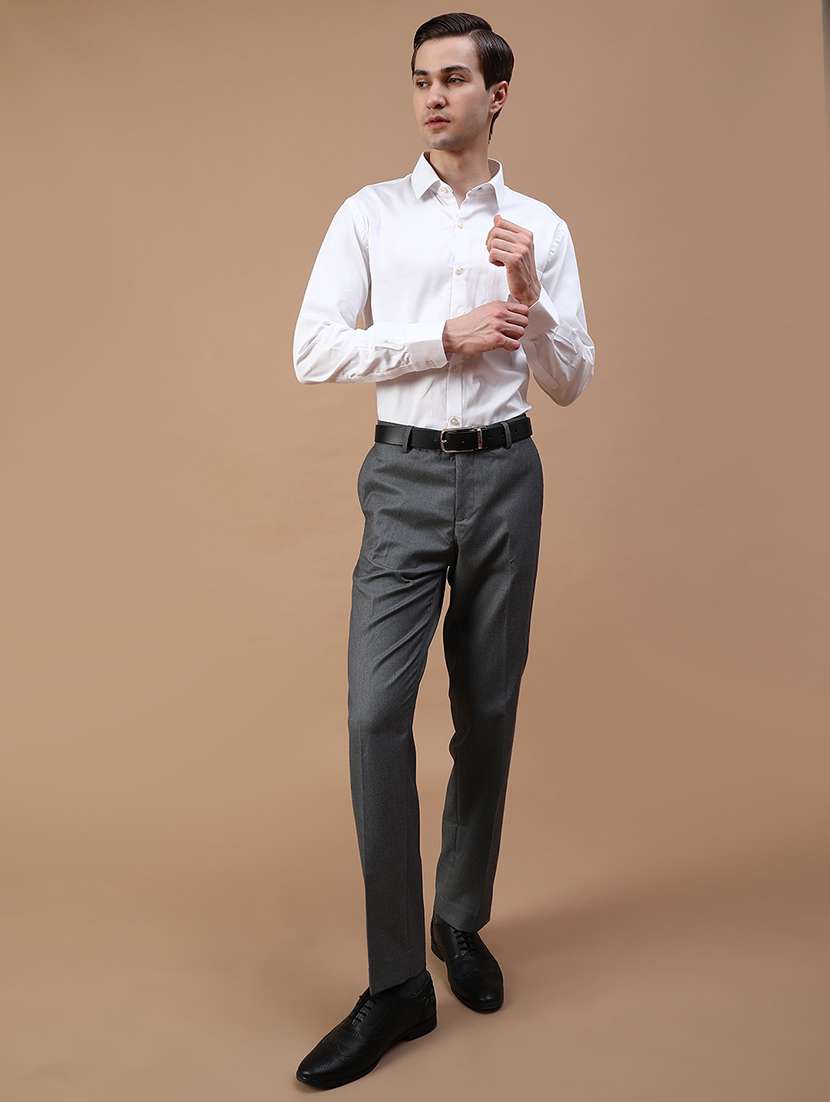 men solid collared long sleeve shirt - 21952420 -  Standard Image - 4