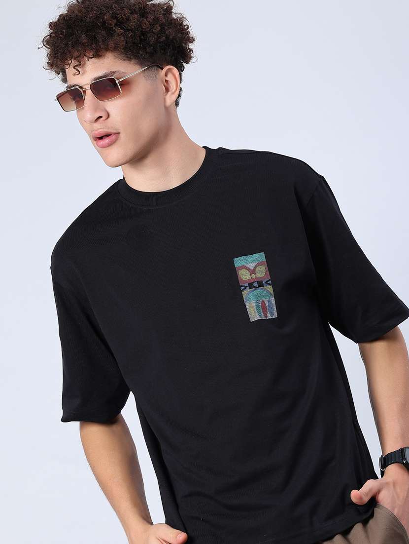men printed short sleeve loose fit t-shirt - 21952459 - Standard Image - 1