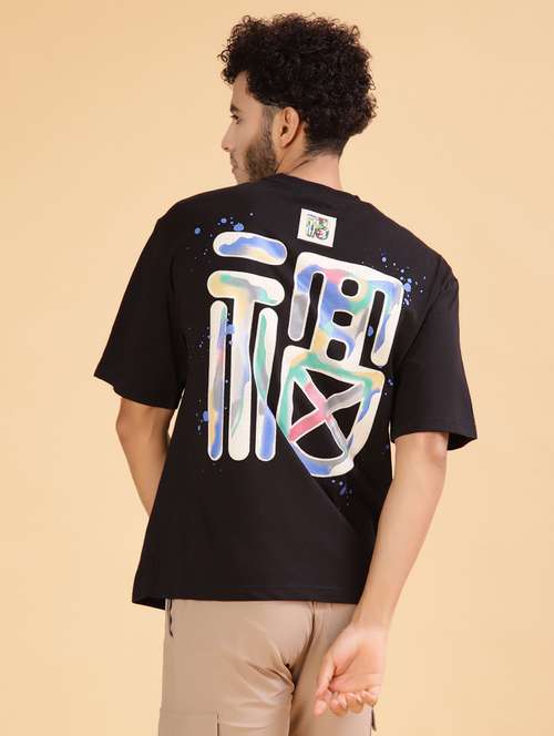men printed short sleeve loose fit t-shirt - 21952463 - Standard Image - 0