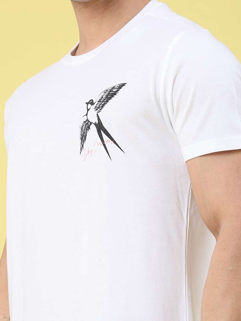 men printed short sleeve regular fit t-shirt - 21952473 -  Standard Image - 4