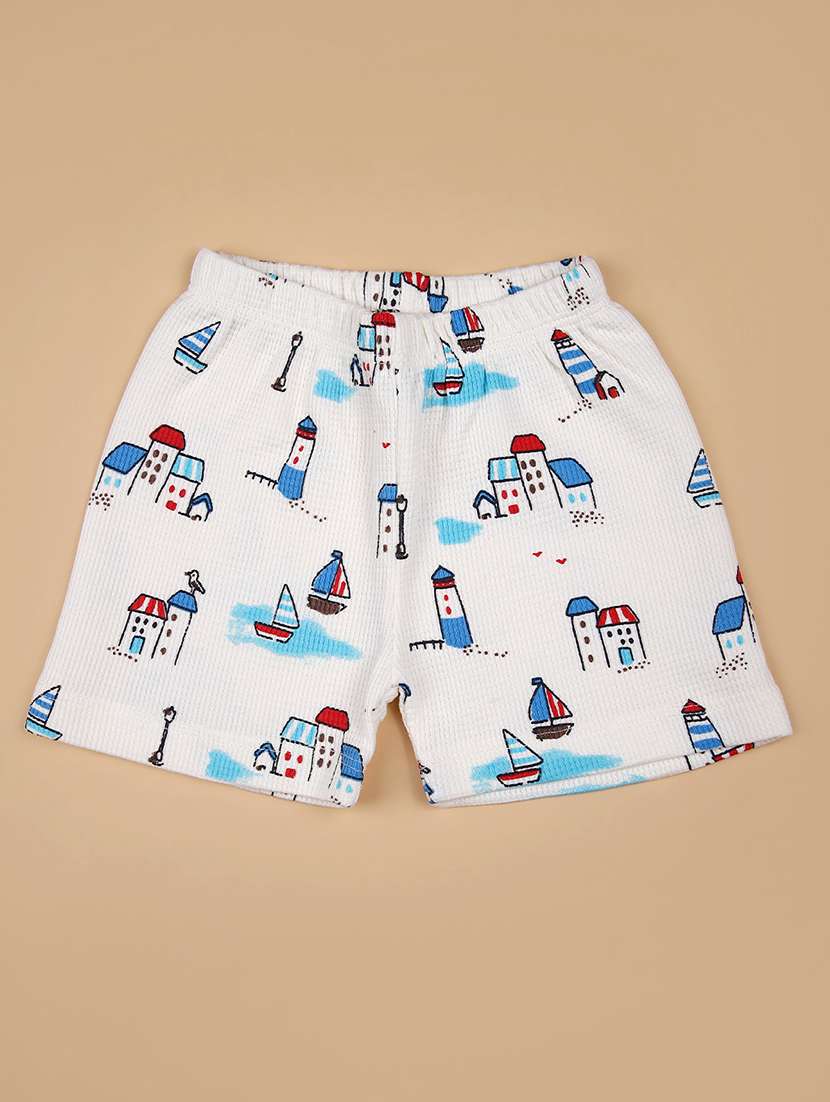 boys printed shirt & shorts co-ords set - 21953564 -  Standard Image - 1