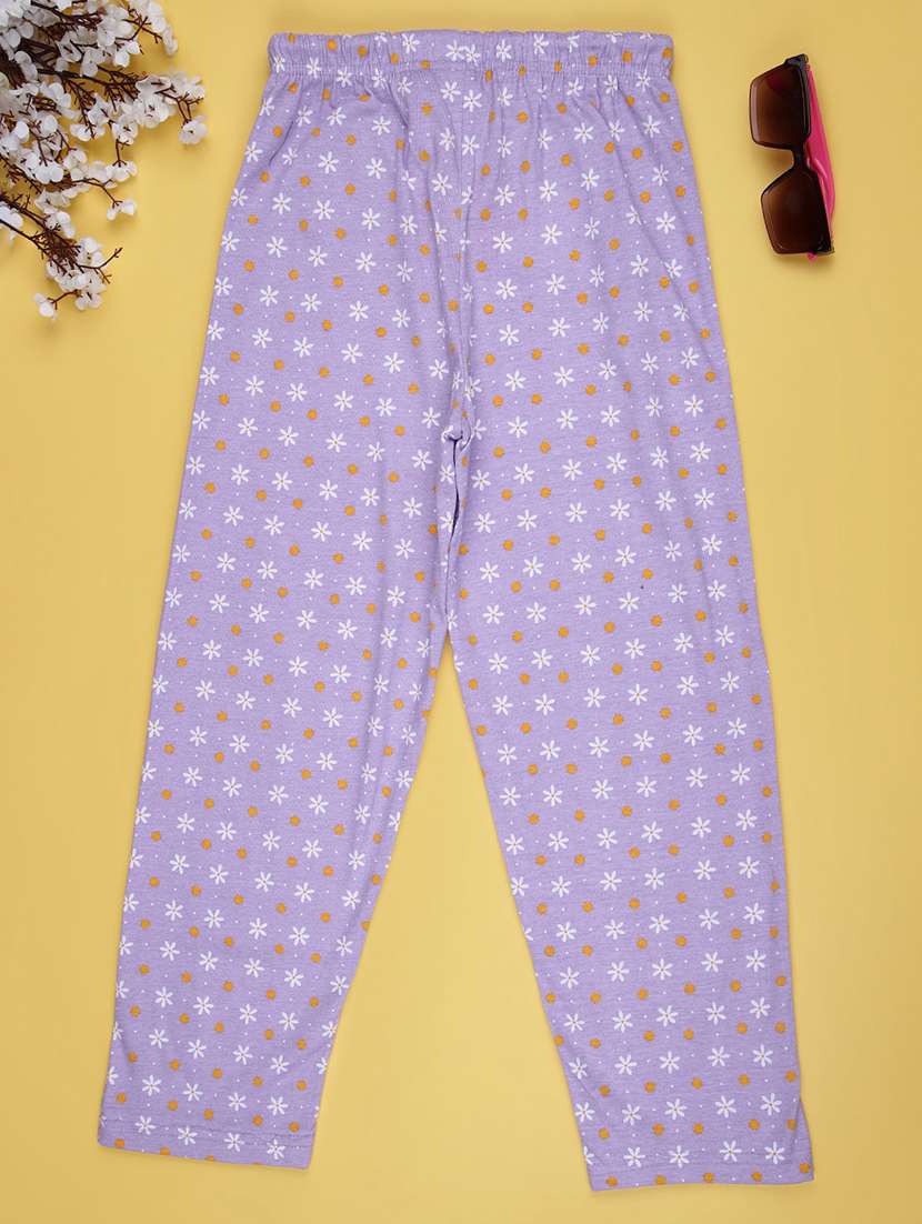 girls printed mid rise pyjama - 21953648 -  Standard Image - 1
