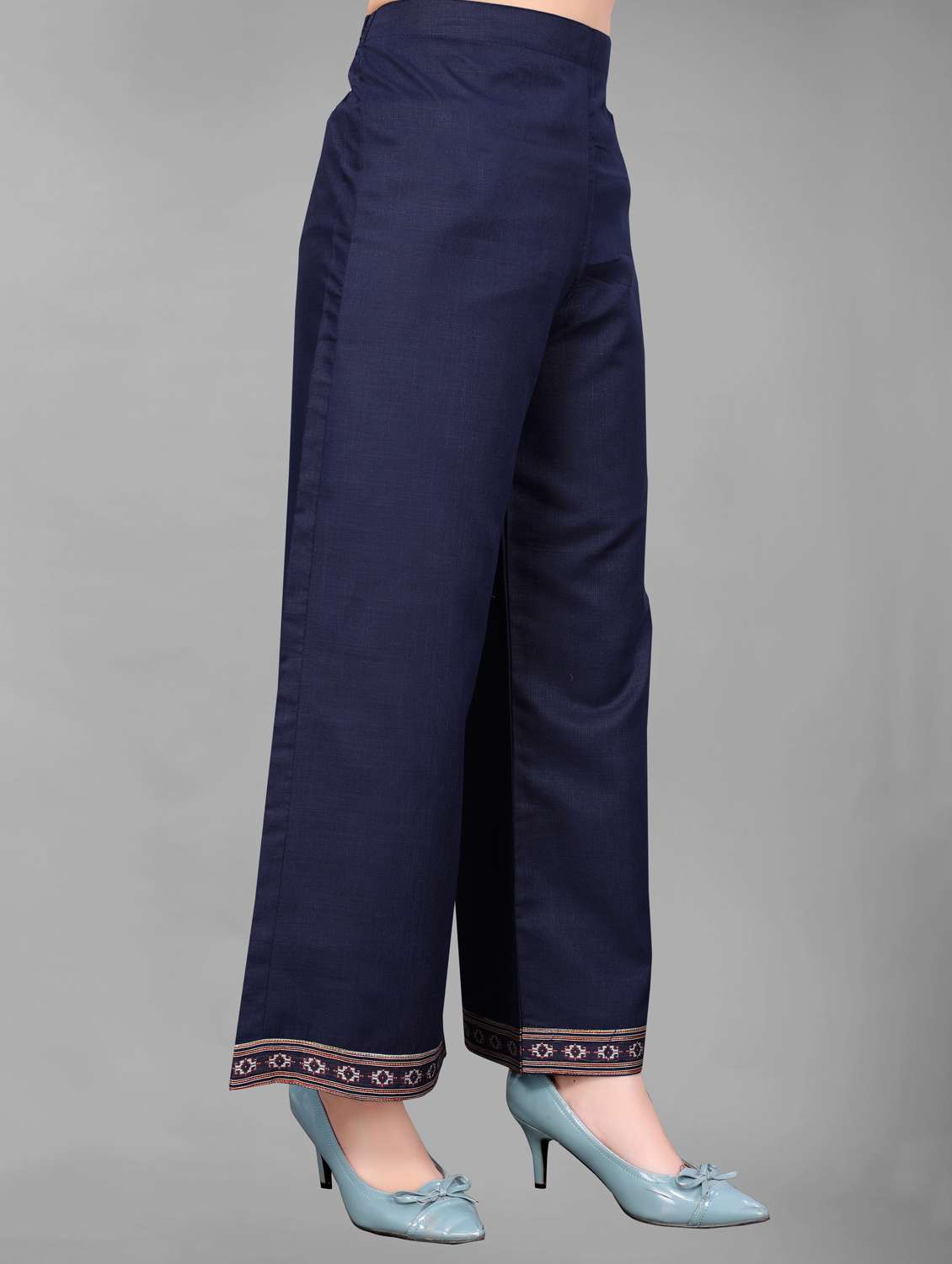 women three quarter sleeve kurta palazzo with dupatta set - 21954051 -  Standard Image - 4