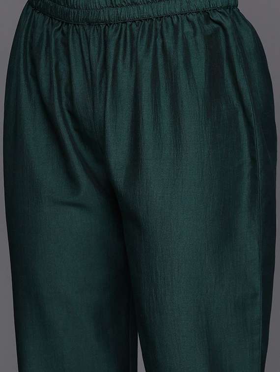 women three quarter sleeve kurta pant with dupatta set - 21954142 - Standard Image - 4