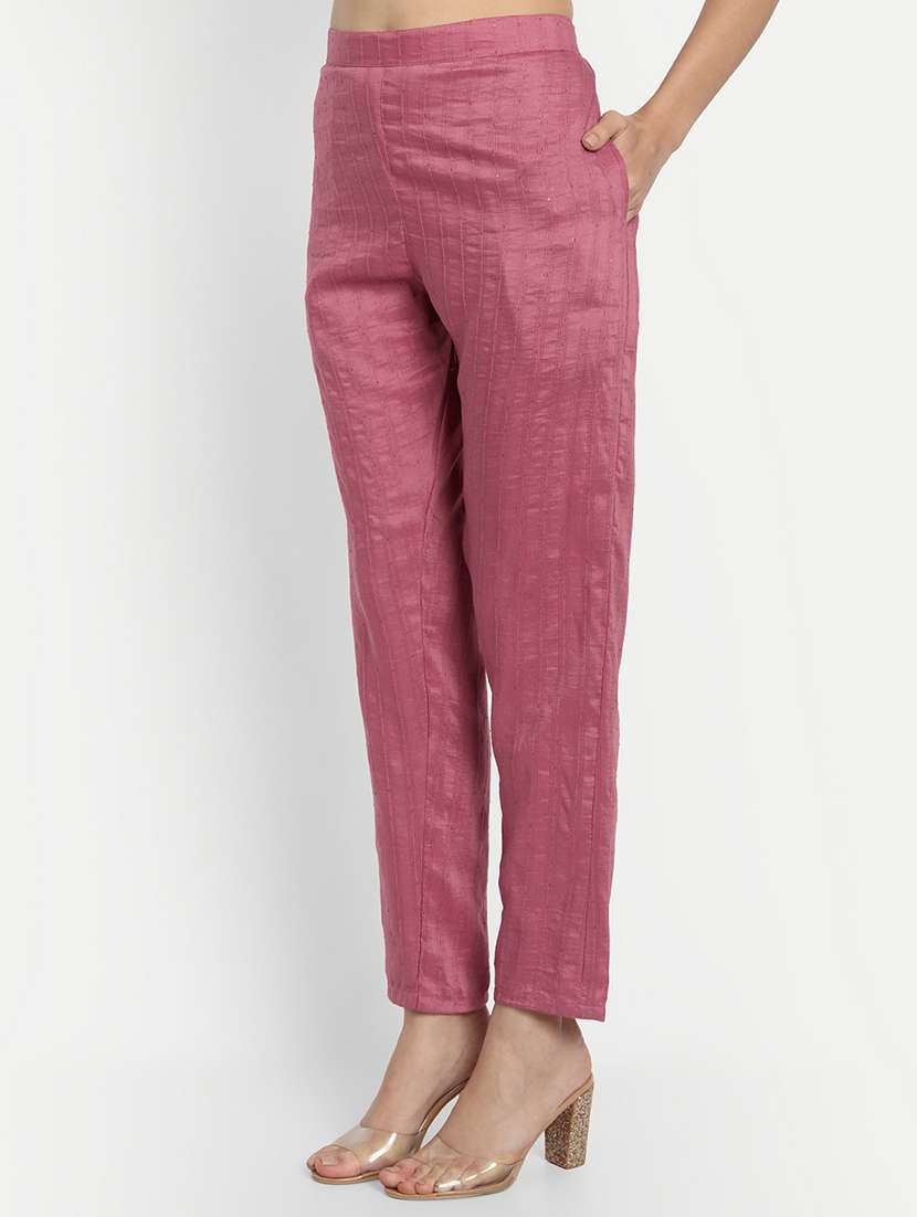 women three quarter sleeve kurta pant set - 21954216 -  Standard Image - 4