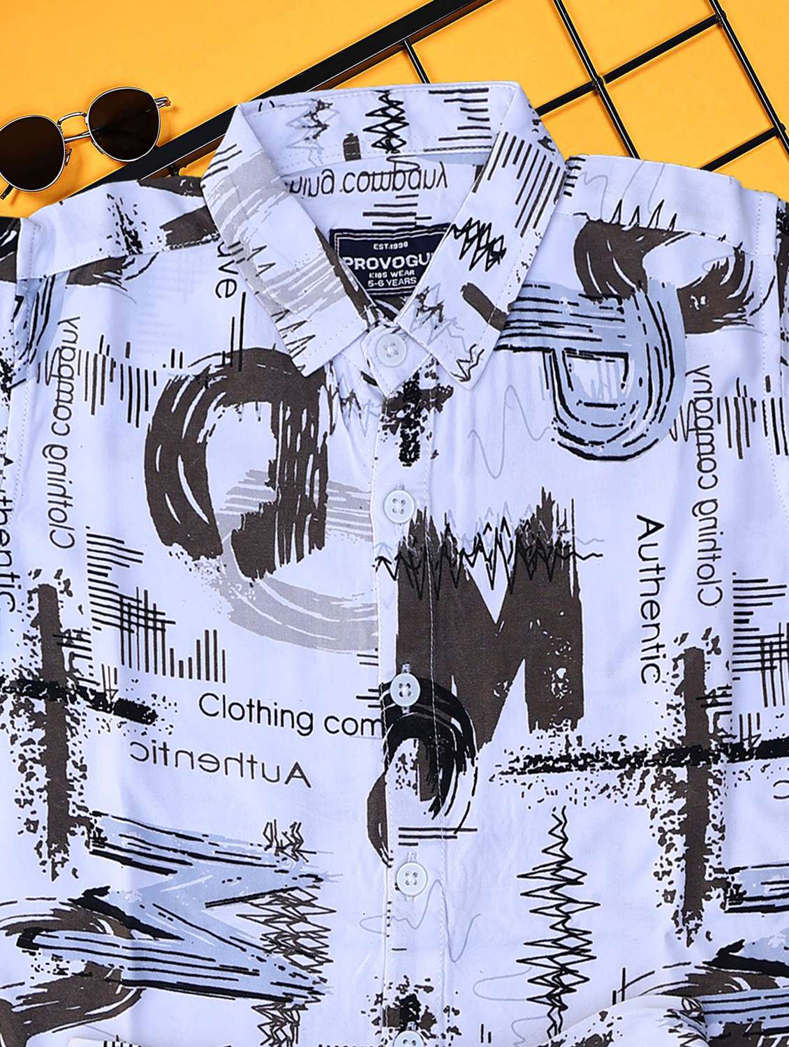 boys printed shirt and short co-ord set - 21954272 -  Standard Image - 4