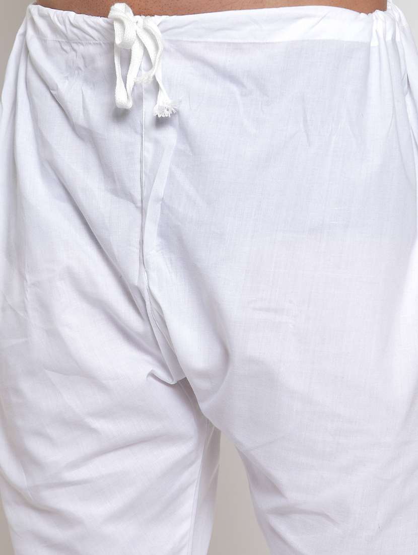 men mandarin neck kurta pyjama ethnic wear set - 21954363 -  Standard Image - 4