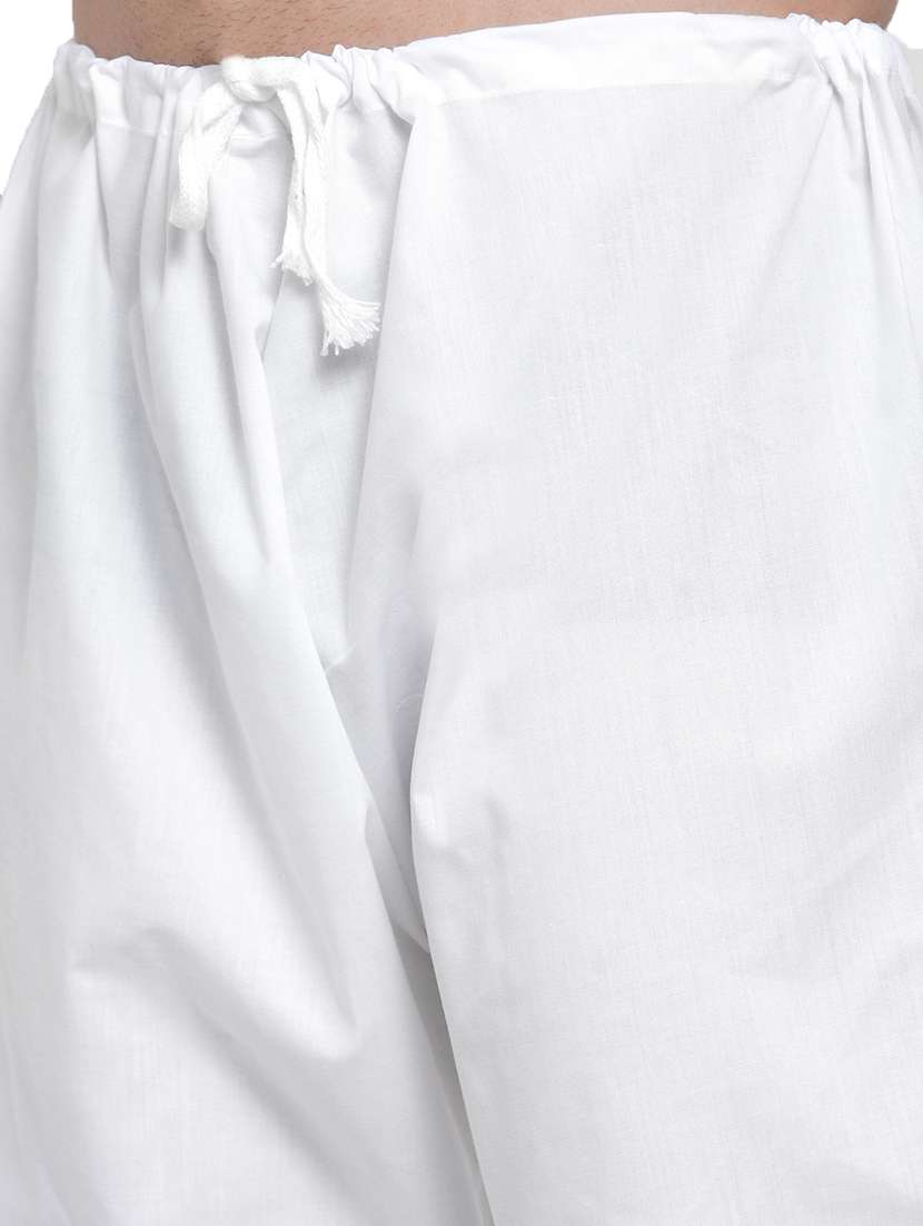 men mandarin neck kurta pyjama ethnic wear set - 21954364 -  Standard Image - 4