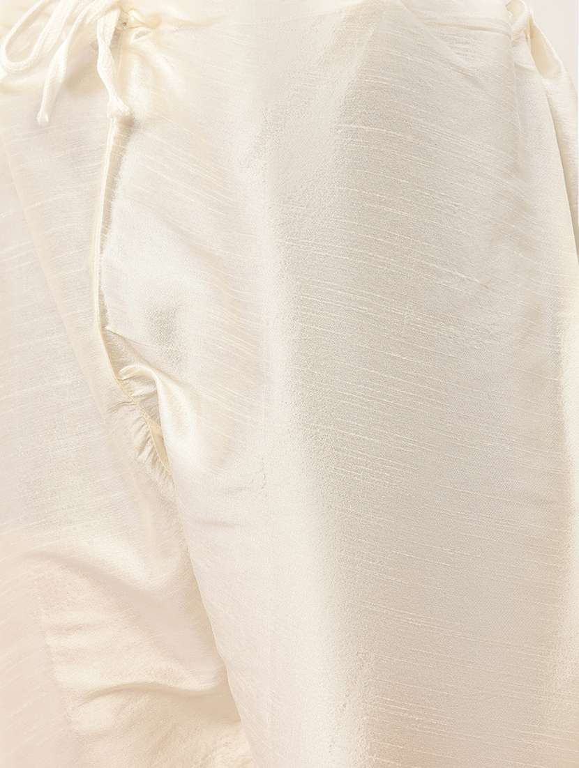 men mandarin neck kurta pyjama with jacket ethnic wear set - 21954426 -  Standard Image - 4