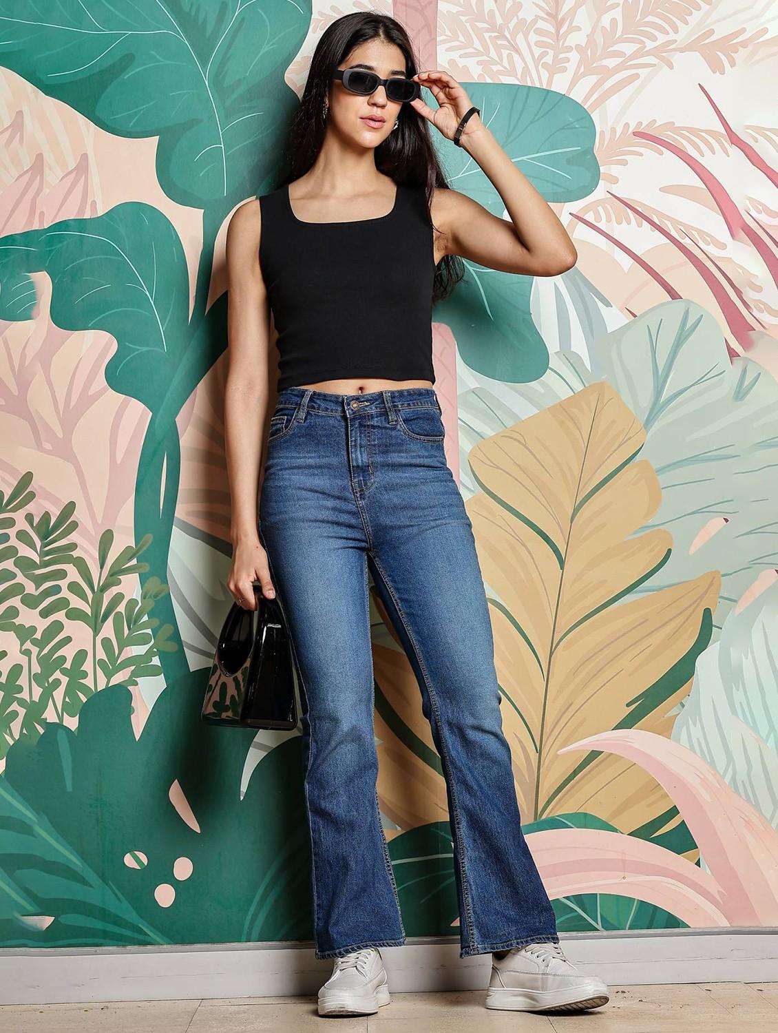 women solid sleeveless crop top - 21954442 - Standard Image - 6