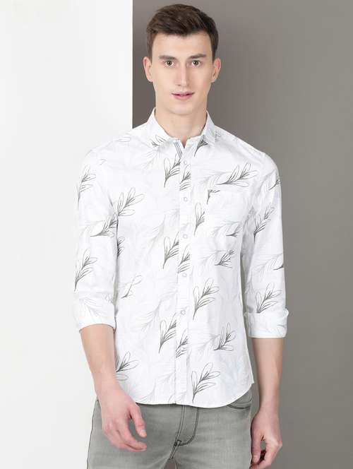 men printed long sleeve regular fit casual shirt - 21954530 -  Standard Image - 0