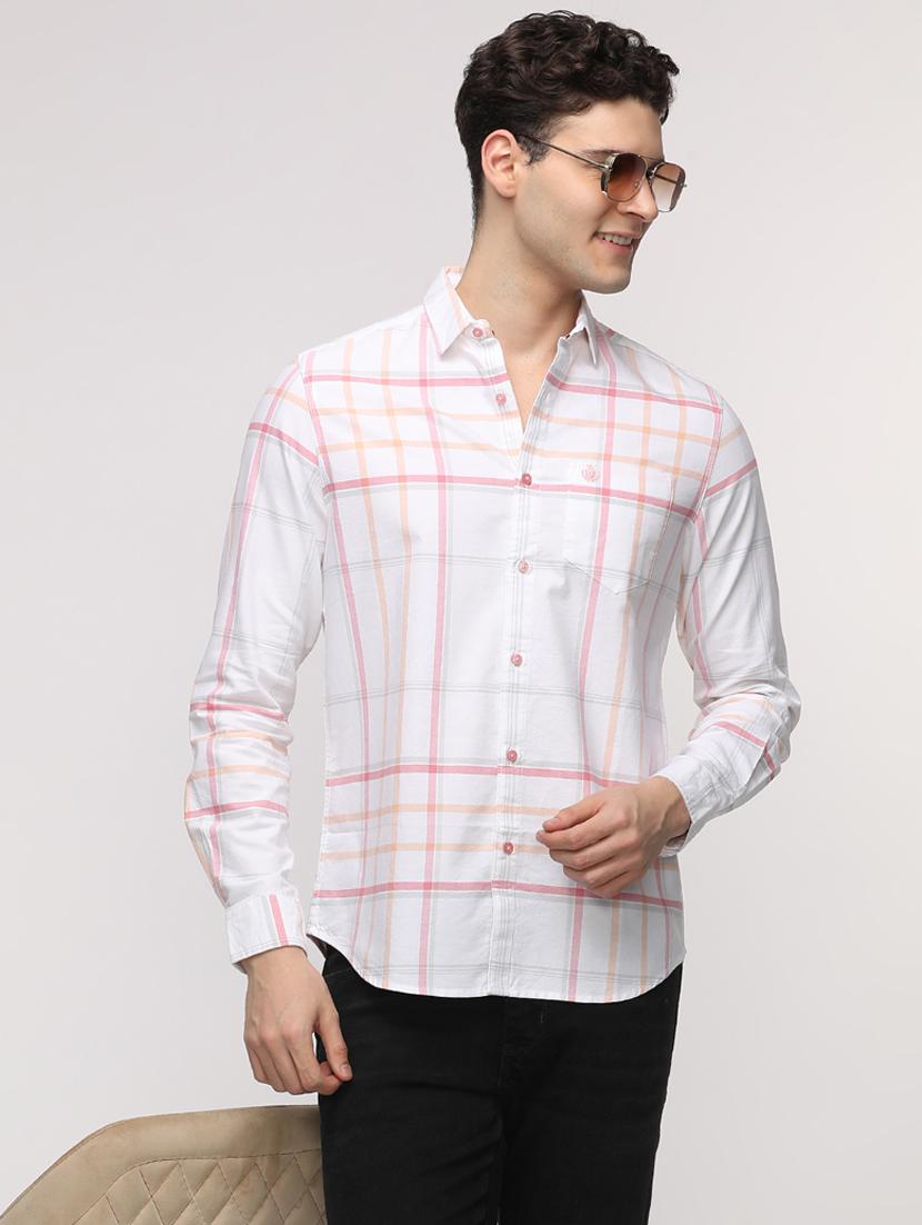 men checkered long sleeve regular fit casual shirt - 21954562 -  Standard Image - 1