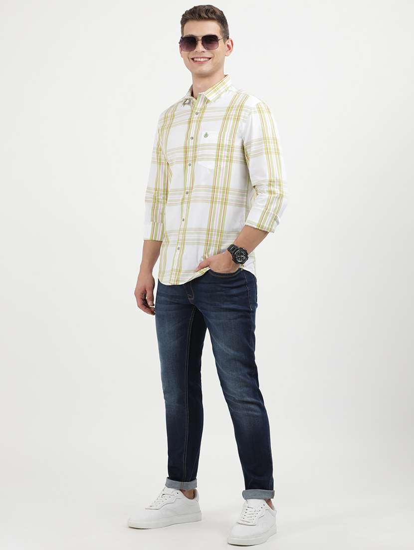 men checkered long sleeve regular fit casual shirt - 21954564 -  Standard Image - 4