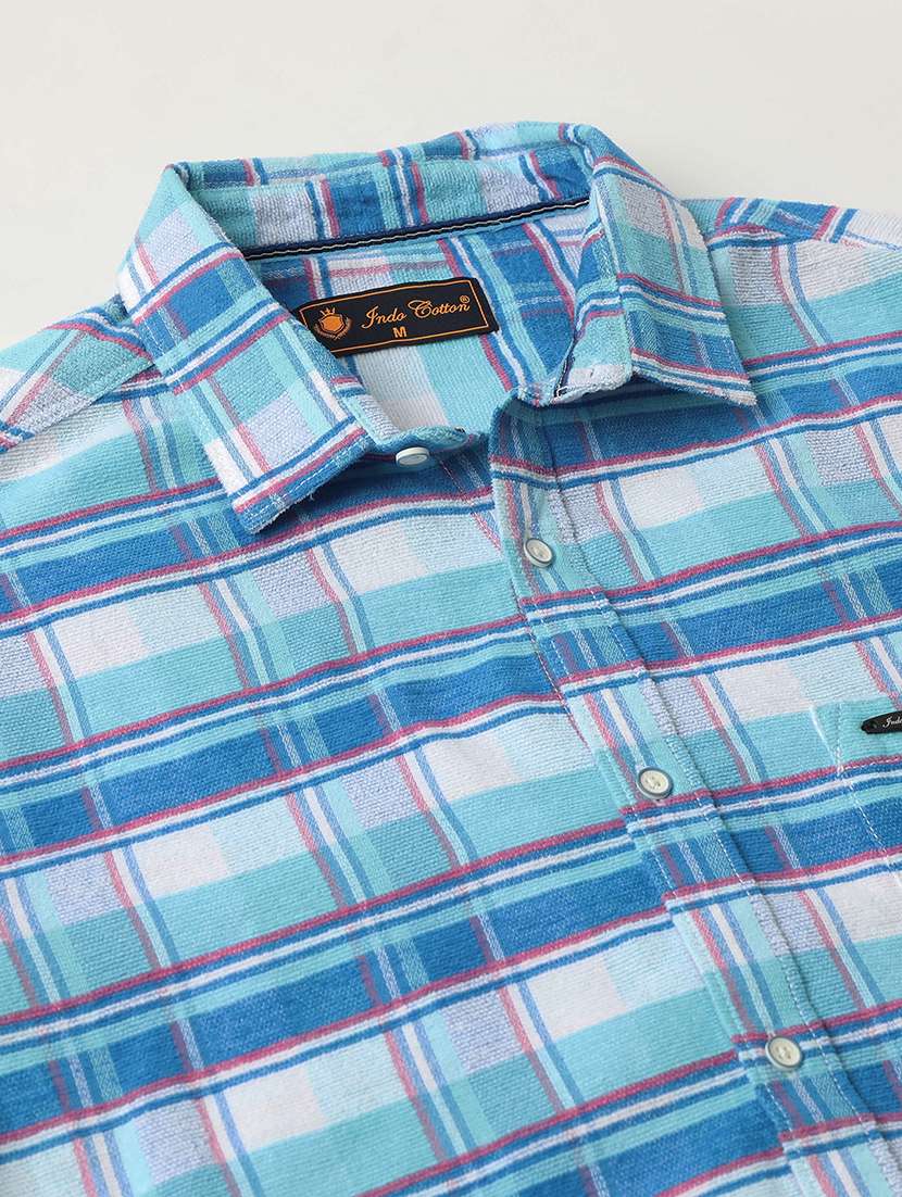 men checkered long sleeve regular fit casual shirt - 21954566 -  Standard Image - 4