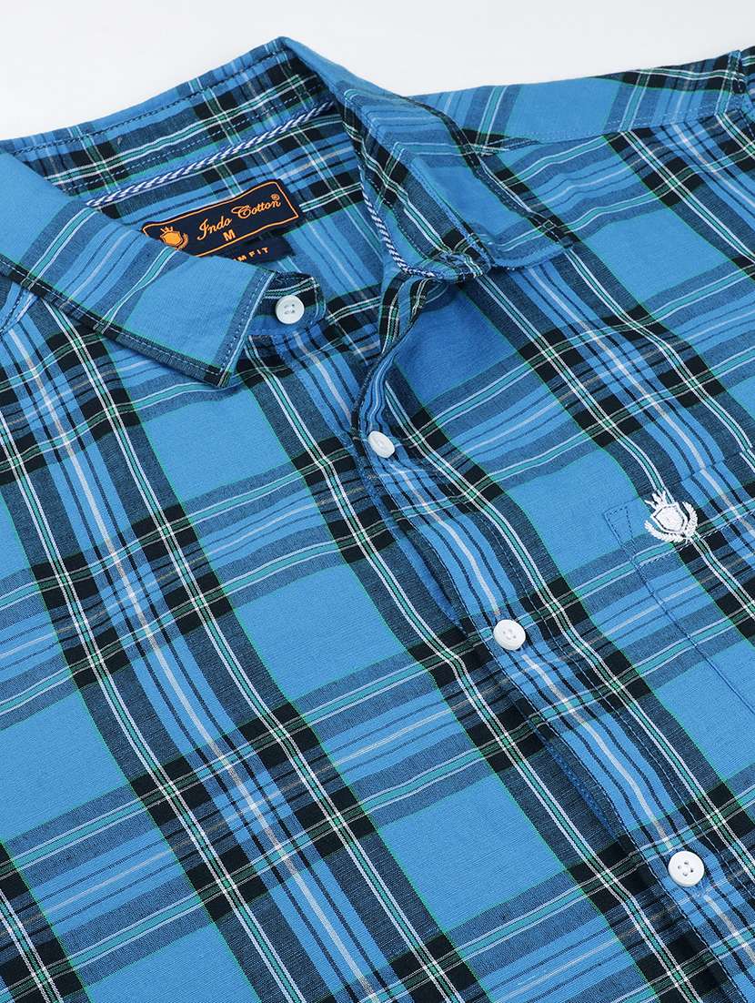 men checkered long sleeve regular fit casual shirt - 21954574 -  Standard Image - 4