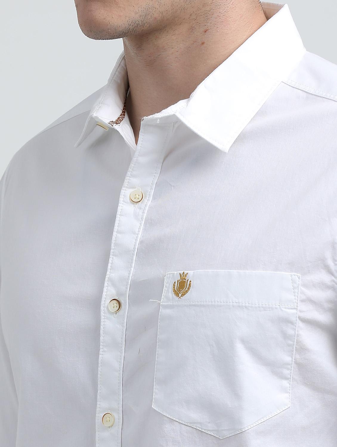 men solid long sleeve regular fit casual shirt - 21954577 - Standard Image - 4