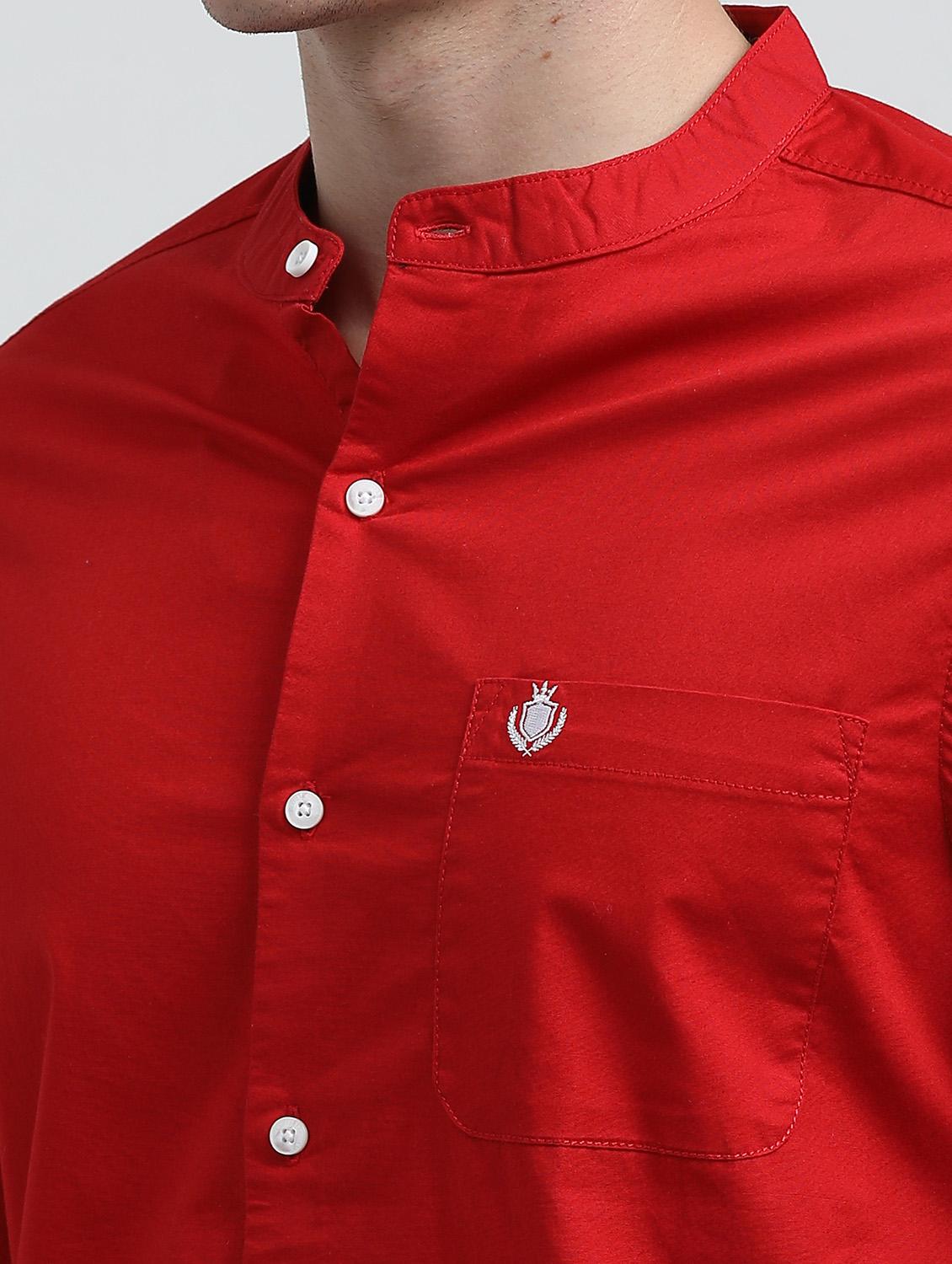 men solid long sleeve regular fit casual shirt - 21954581 - Standard Image - 4