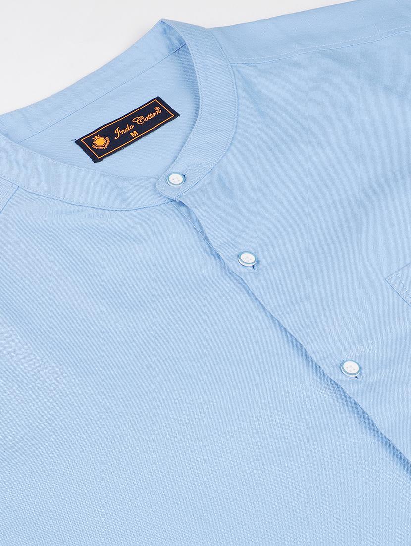 men solid long sleeve regular fit casual shirt - 21954587 - Standard Image - 4