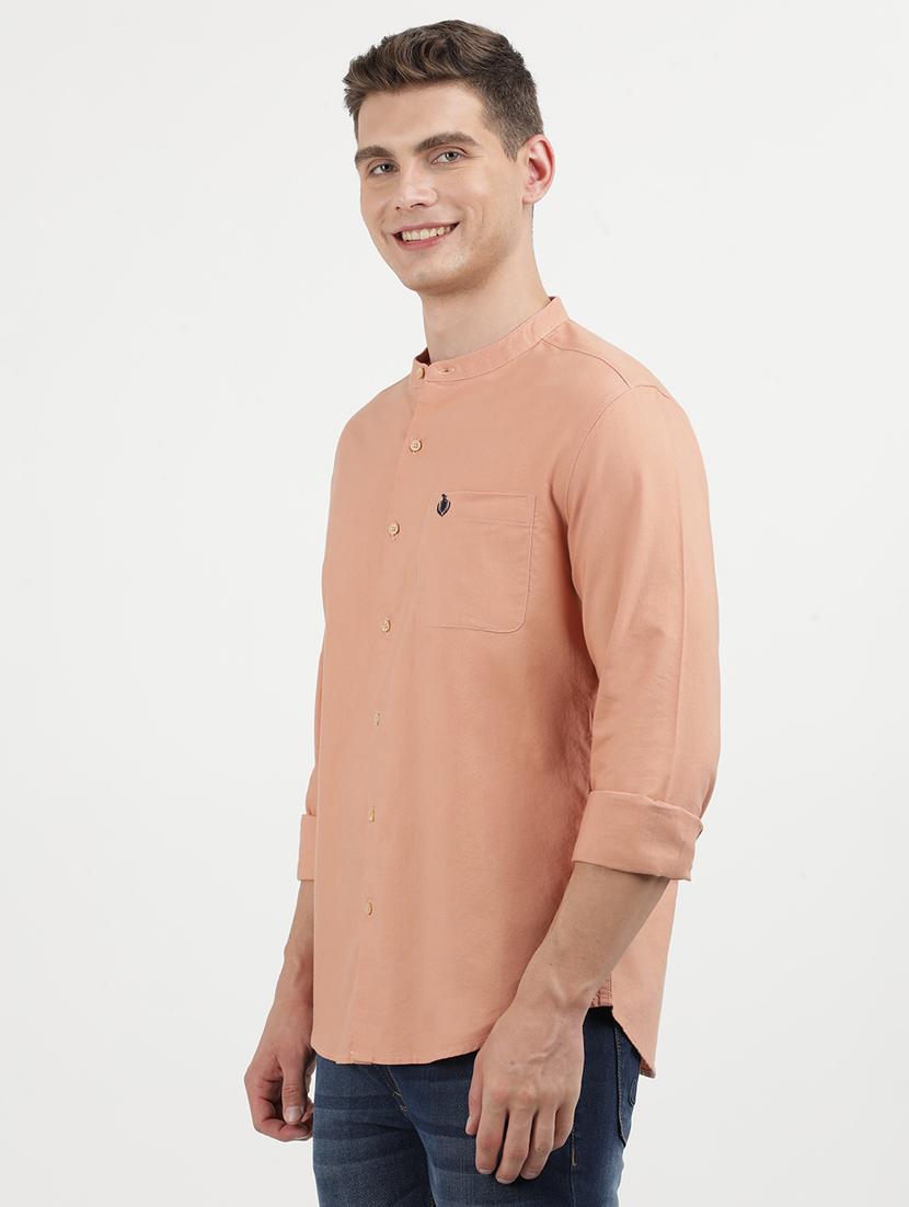 men solid long sleeve regular fit casual shirt - 21954590 - Standard Image - 1