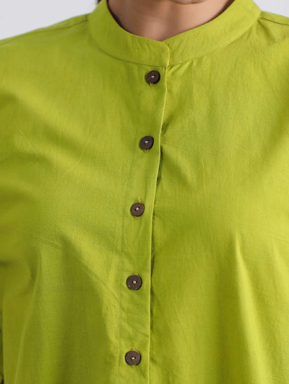 women solid long sleeve ethnic co ord set - 21954612 -  Standard Image - 4