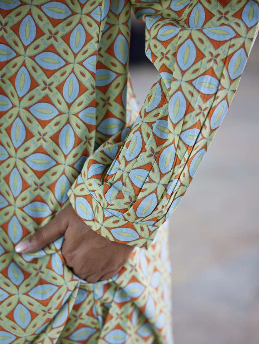 women printed long sleeve ethnic co ord set - 21954613 -  Standard Image - 4