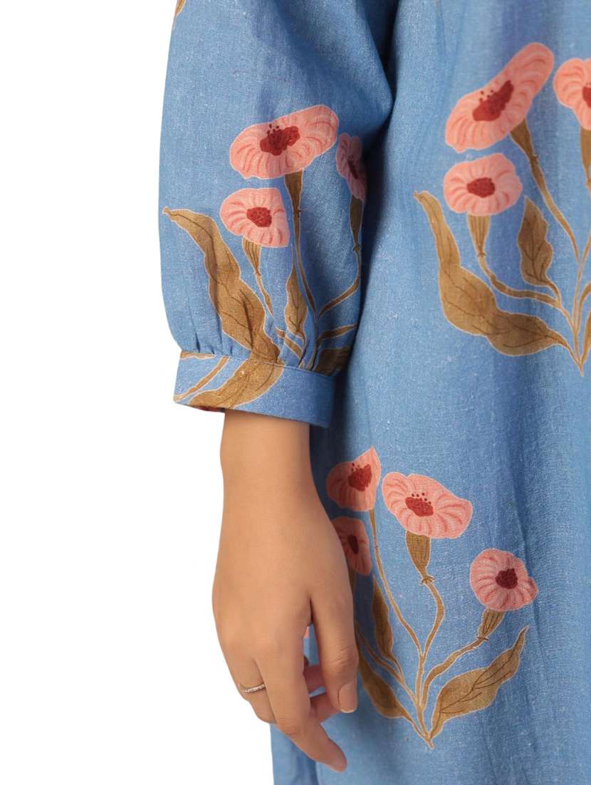 women printed long sleeve ethnic co ord set - 21954625 - Standard Image - 6