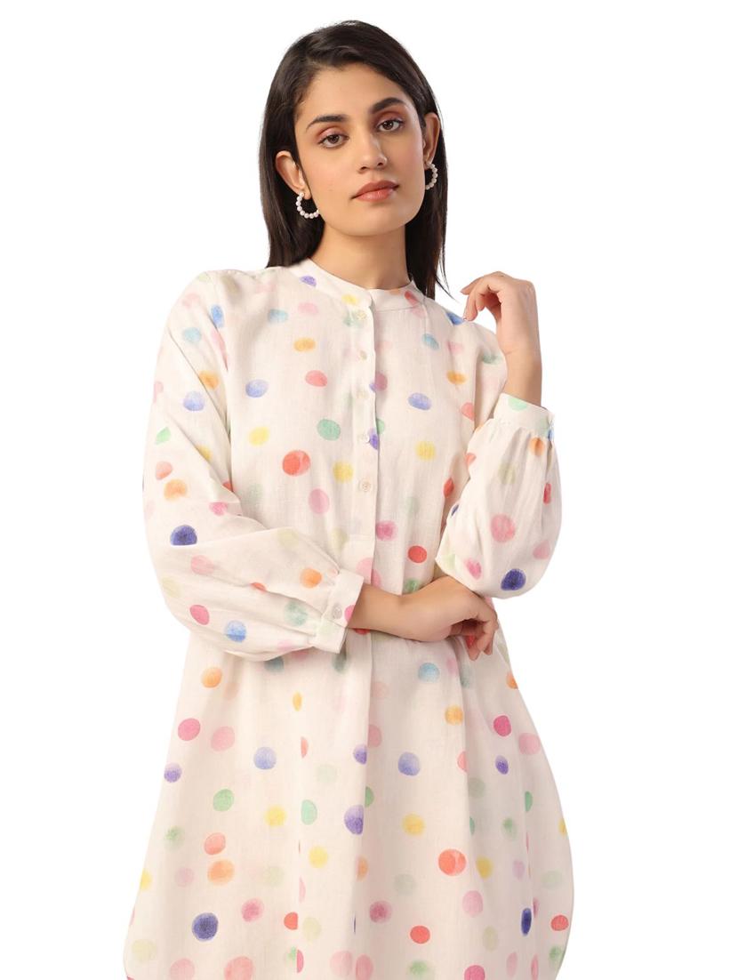 women printed long sleeve ethnic co ord set - 21954629 - Standard Image - 4