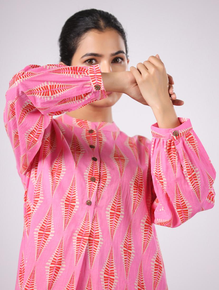 women printed long sleeve ethnic co ord set - 21954632 - Standard Image - 6