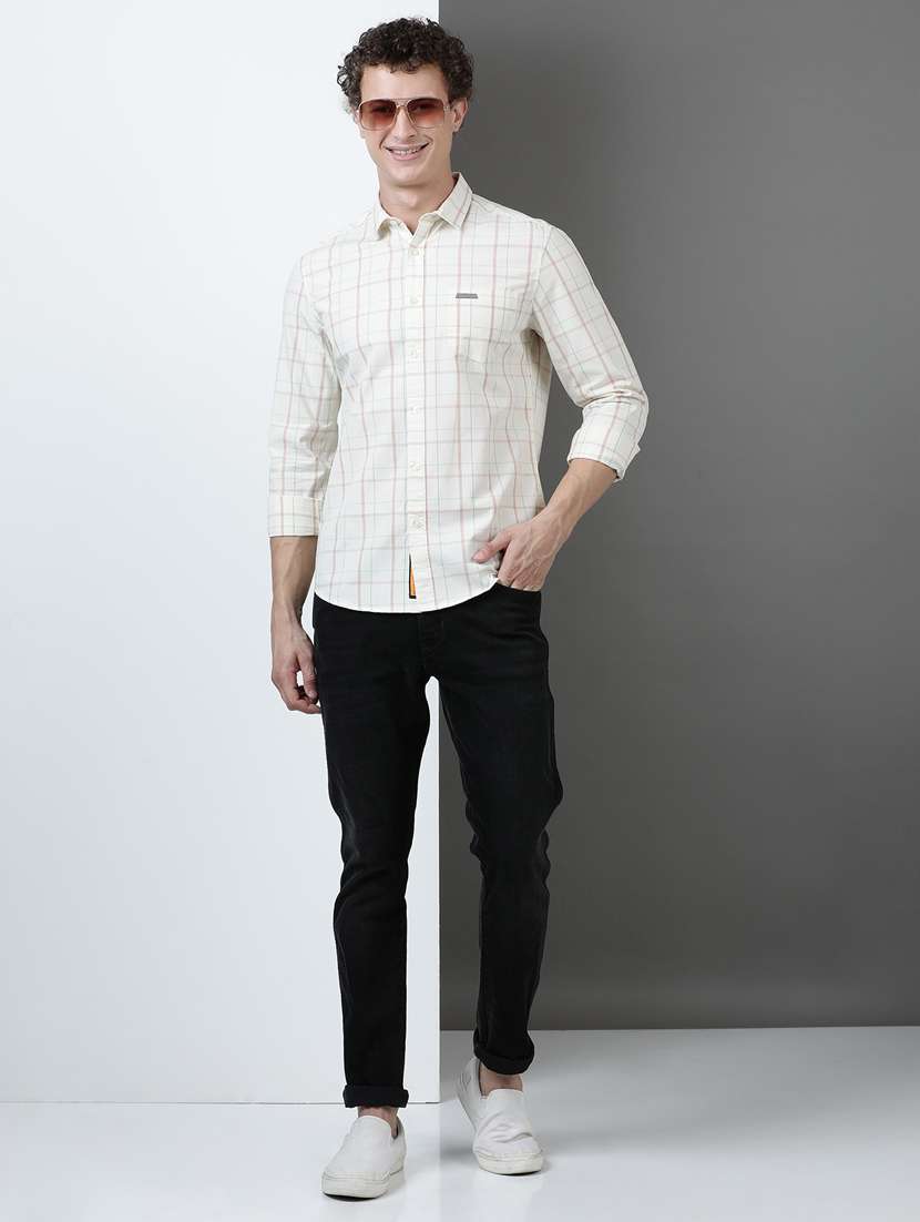 men checkered long sleeve regular fit casual shirt - 21954656 -  Standard Image - 4