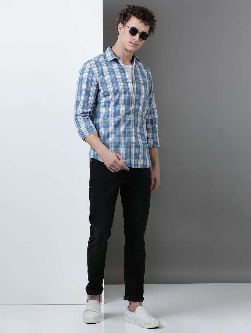 men checkered long sleeve regular fit casual shirt - 21954657 -  Standard Image - 4