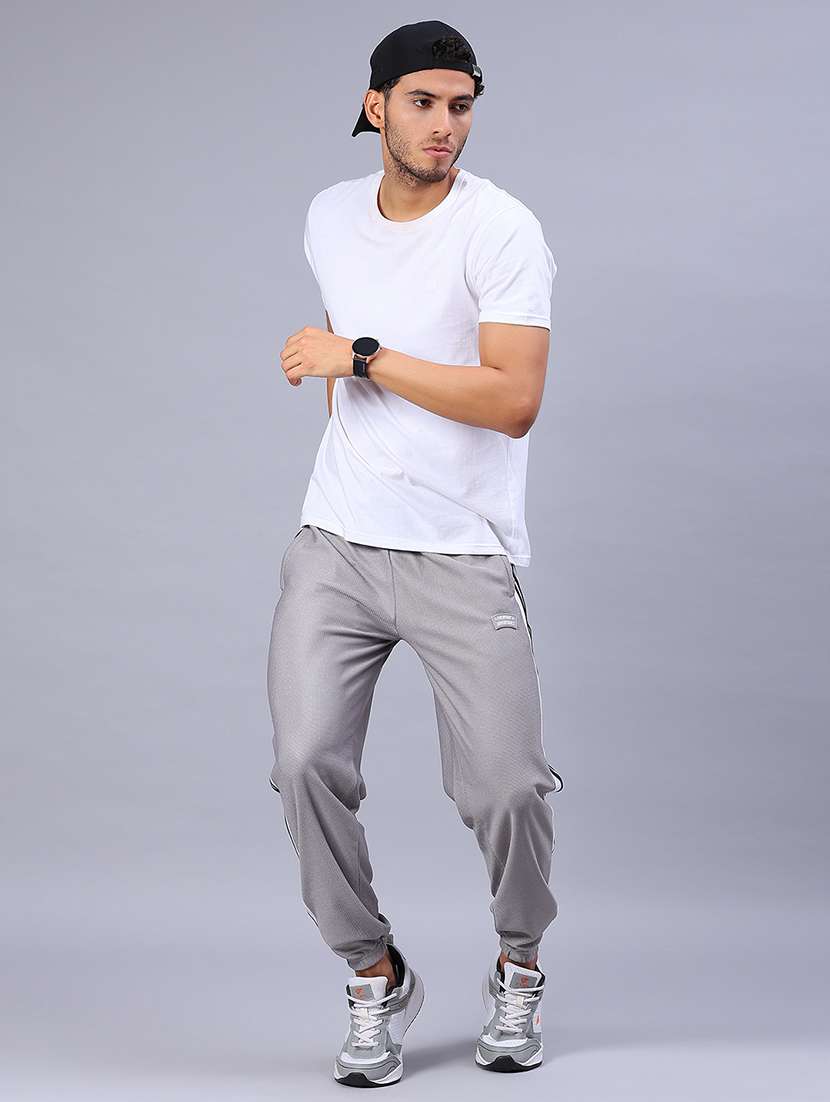 men side taped mid rise joggers - 21954931 -  Standard Image - 4