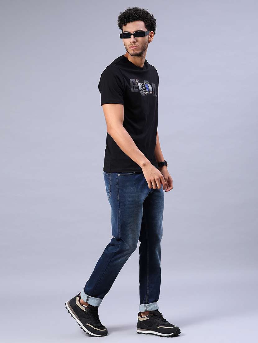 men washed mid rise slim fit jeans - 21955411 -  Standard Image - 4