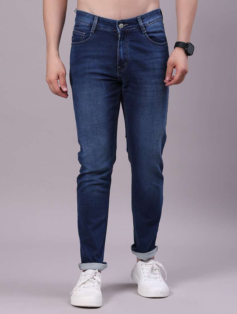 men washed mid rise full length jean - 21955414 -  Standard Image - 1