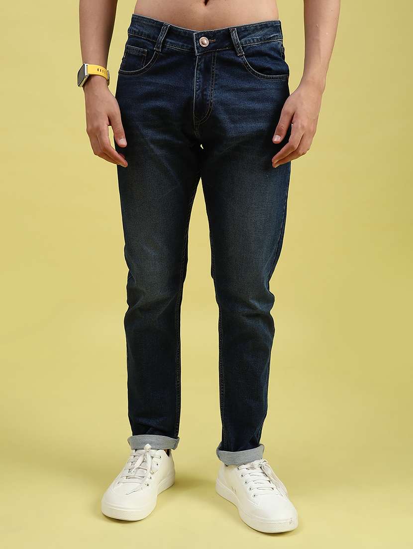 men washed mid rise full length jean - 21955687 -  Standard Image - 1
