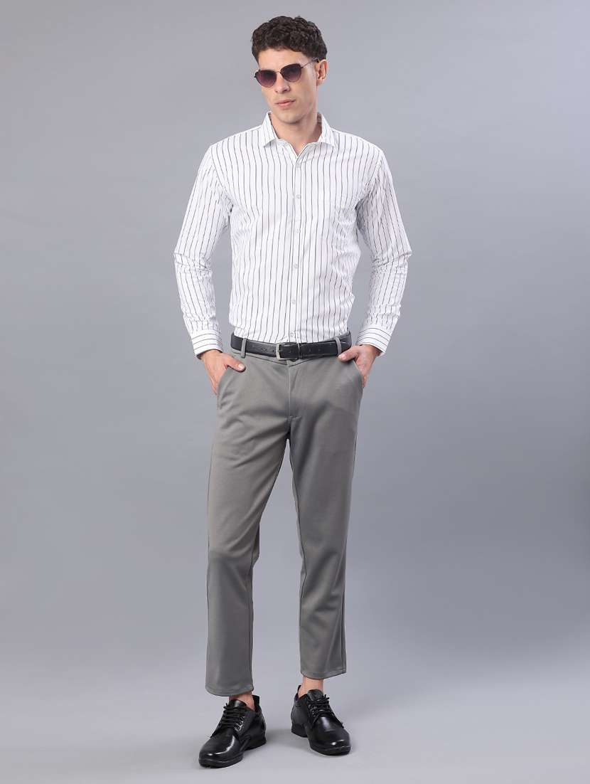 men striped long sleeve regualr fit formal shirt - 21955693 -  Standard Image - 4